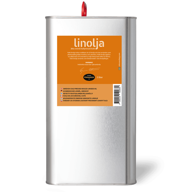 Hovedbilde Kokt linolje 5 liter - svensk kaldpresset